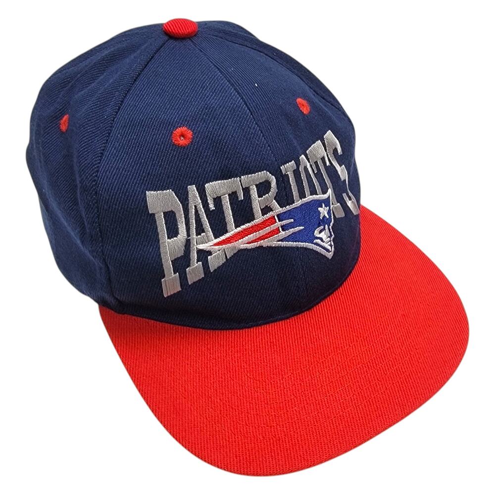 Vintage New England Patriots Snapback Hat Georgetown Collection 90s NFL Cap